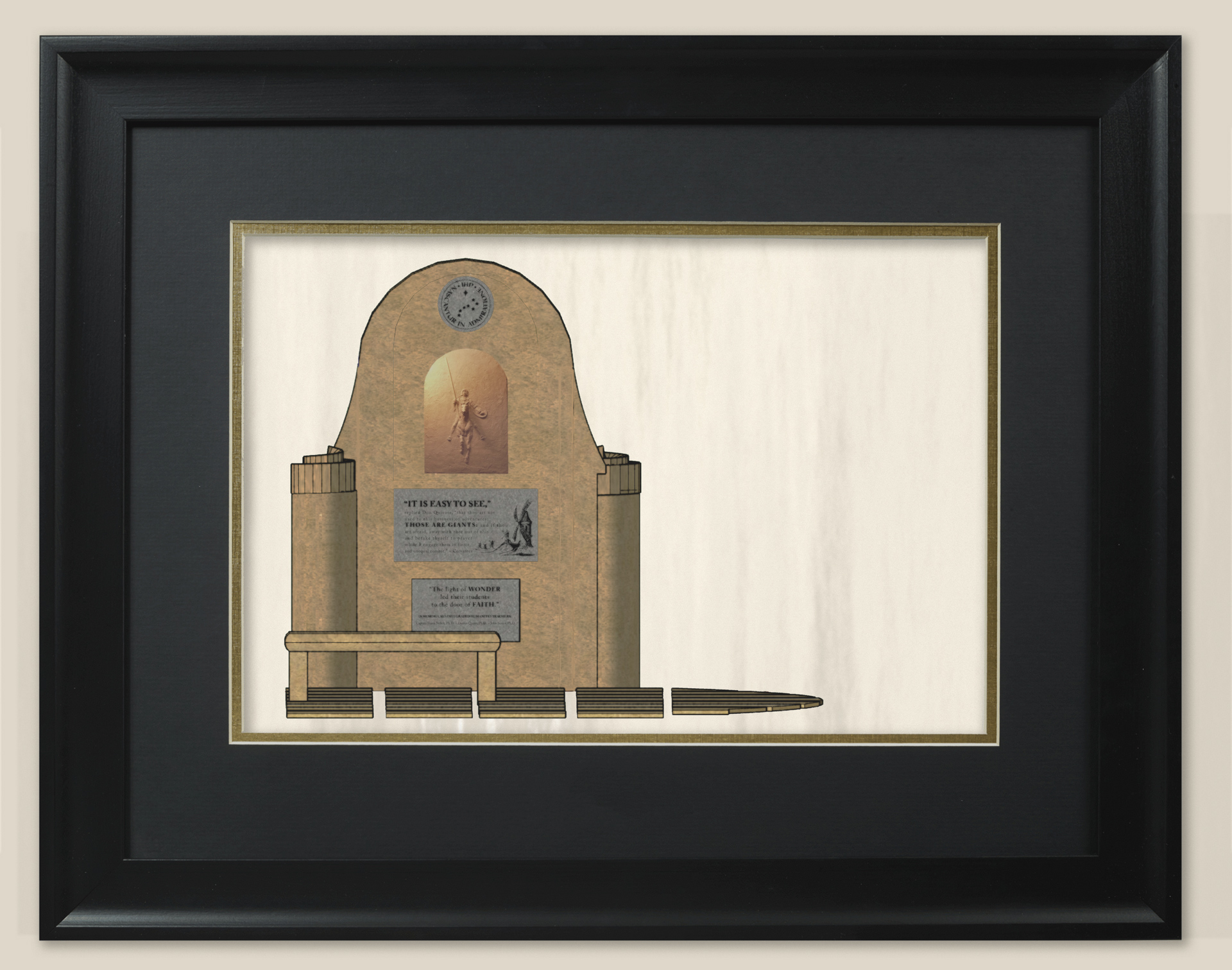 IHP Elevation Rendering of the IHP memorial